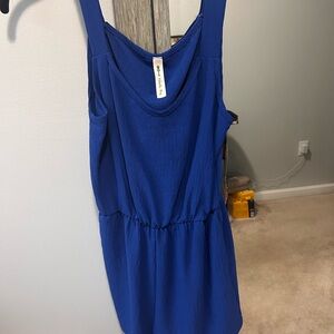 Vibrant Blue Sleeveless Romper
